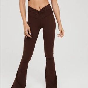 Aerie Chocolate Flare Pants